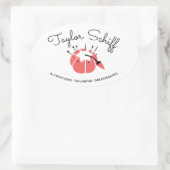 Pincushion Dressmaker Altérations Marque Sticker (Sac)