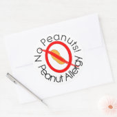 Pinda Allergie Sticker Geen Pinda's! (Envelop)
