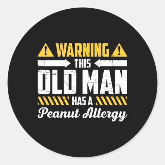 Pinda Allergie Voor Pinda Allergie Lijders Pinda Ronde Sticker (Voorkant)