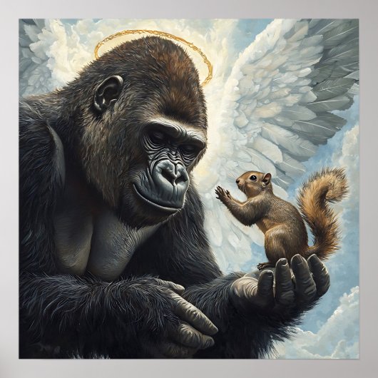 Pinda de Eekhoorn en Harambe ontmoeten elkaar in d Poster (Voorkant)