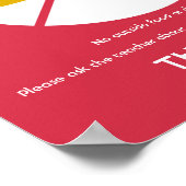 Pinda Free Classroom Sign. Poster (Hoek)