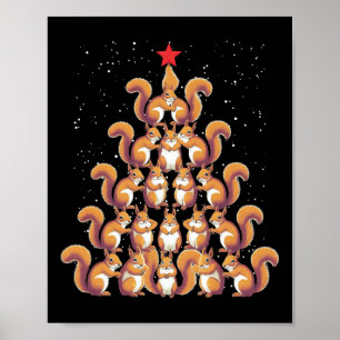 Pinda Kerstboom De Eekhoorn Kerstboom Vrouwen Poster