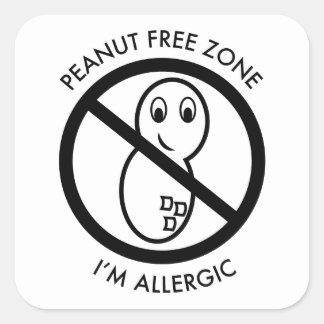 Pinda vrije zone Sticker (set van 6)