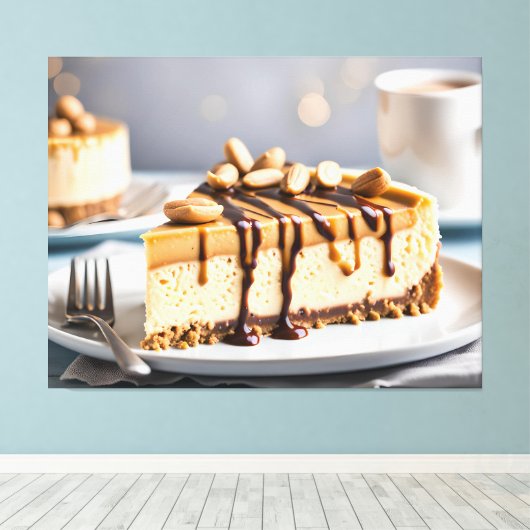 pindakaas canvas afdruk (Insitu (Houten vloer))