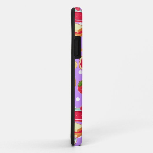 Pindakaas en aardbeiengelei Case-Mate iPhone case (Achterkant/rechts)