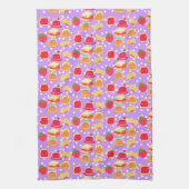 Pindakaas en aardbeiengelei theedoek (Verticaal)