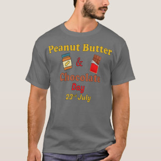 Pindakaas en chocoladedag 23 juli t-shirt