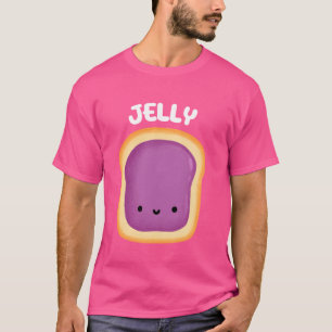 Pindakaas en gelei paar bijpassende kostuum ha t-shirt