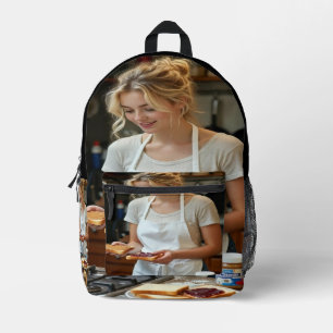 Pindakaas en Jam Sandwich Op Maat Bedrukte Rugzak