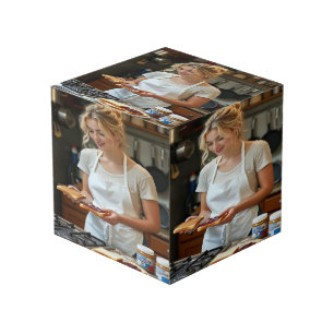 Pindakaas en Jam Sandwich Op Maat Kubus