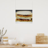 Pindakaas en jelly-boterham. poster (Keuken)