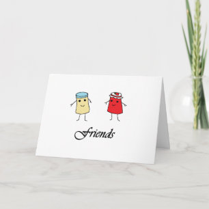 Pindakaas en Jelly Friends Feestdagen Kaart