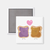 Pindakaas en Jelly Love Magnet Magneet (Voorkant / Achterkant)