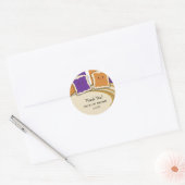 Pindakaas Grape Jelly PB&J Verjaardagsfeest Ronde Sticker (Envelop)