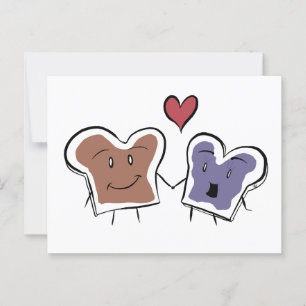 Pindakaas & Jam stel Briefkaart