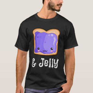 Pindakaas Jelly Kawaii PBJ Blueberry Jam T-shirt