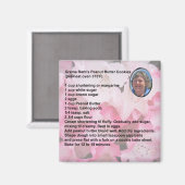 Pindakaas koekjes recept magneet (Voorkant / Achterkant)