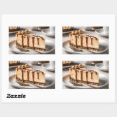 pindakaas rechthoekige sticker (Vel)