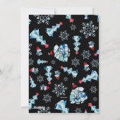 Pindakaas Snoopy Winter Puffer Jack Feestdagenkaart (Achterkant)