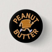 Pindakaas Vibes Grappig & Schattige Ontwerp Ronde Button 3,2 Cm (Voorkant)