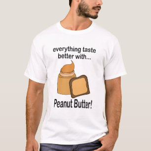 Pindakaas Voedsel Grappig T-shirt