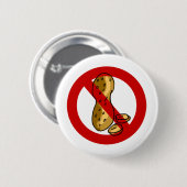 Pindakneallergie Ronde Button 5,7 Cm (Voorkant /achterkant)