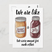 Pindapot met jam pot jubileum briefkaart (Voorkant / Achterkant)