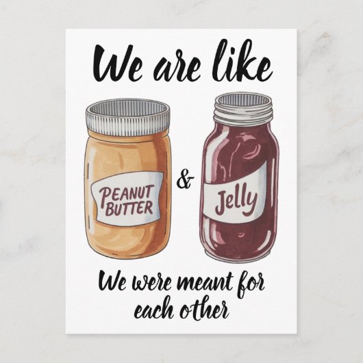 Pindapot met jam pot jubileum briefkaart (Voorkant)