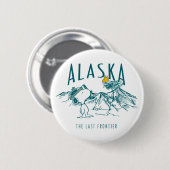 pinda's | Alaska de laatste grens Ronde Button 5,7 Cm (Voorkant /achterkant)