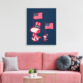 pinda's | American Summer Old Glory Canvas Afdruk (Insitu (Woonkamer))