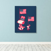 pinda's | American Summer Old Glory Canvas Afdruk (Insitu (Houten vloer))