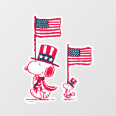 pinda's | American Summer Old Glory Raamsticker (Vel)