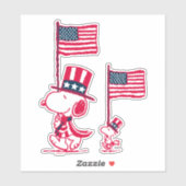 pinda's | American Summer Old Glory Sticker (Vel)