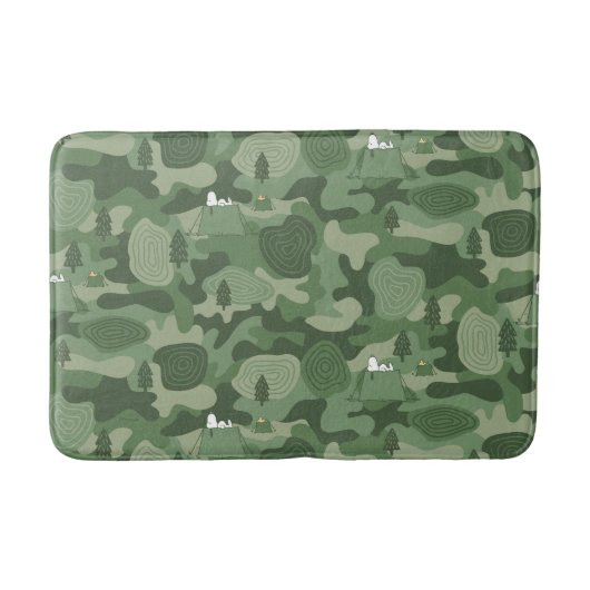 pinda's | Camouflage in Snoopy & Woodstock Badmat (Voorkant)