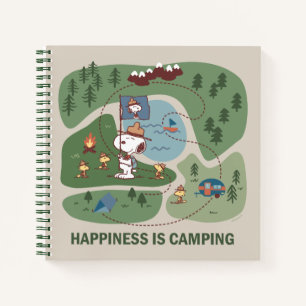 pinda's   Camp Kaart Snoopy & Woodstock Notitieboek