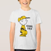 pinda's | Charlie Brown Baseball Game Tri-Blend Shirt (Voorkant)