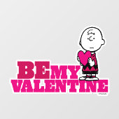 pinda's | Charlie Brown be My Valentijn Raamsticker (Vel)