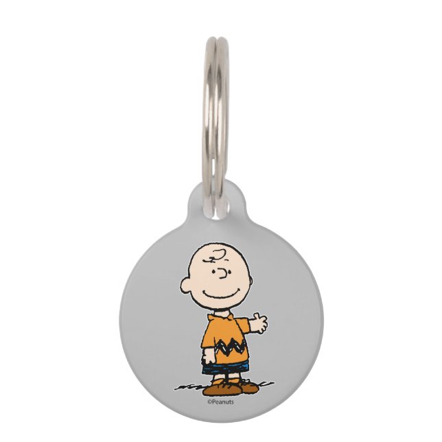 pinda's | Charlie Brown Huisdierpenning (Voorkant)