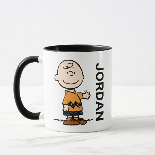 pinda's | Charlie Brown | Jouw namen toevoegen Mok (Links)