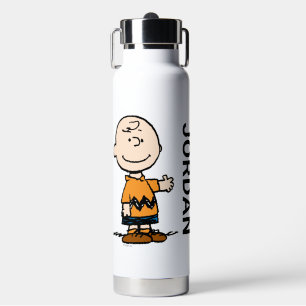 pinda's   Charlie Brown   Jouw namen toevoegen Waterfles
