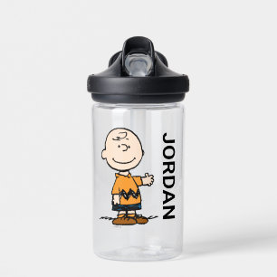 pinda's   Charlie Brown   Jouw namen toevoegen Waterfles