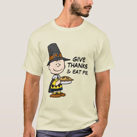 pinda's | Charlie Brown Pilgrim T-shirt (Voorkant)
