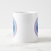 pinda's | Comfort & Beveiligingsbadge blauw Extra Grote Beker (Voorkant)