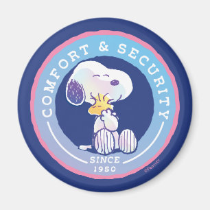 pinda's Comfort & Beveiligingsbadge blauw Magneet