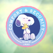 pinda's | Comfort & Beveiligingsbadge blauw Raamsticker (Vel 3)