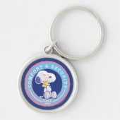 pinda's | Comfort & Beveiligingsbadge blauw Sleutelhanger (Voorkant)