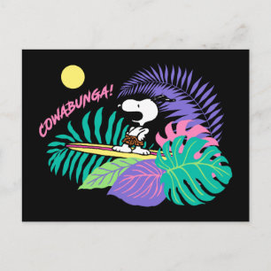 pinda's   Cowabunga Snoopy Briefkaart