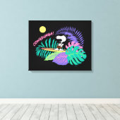 pinda's | Cowabunga Snoopy Canvas Afdruk (Insitu (Houten vloer))