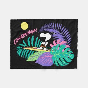pinda's   Cowabunga Snoopy Fleece Deken