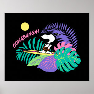 pinda's   Cowabunga Snoopy Poster